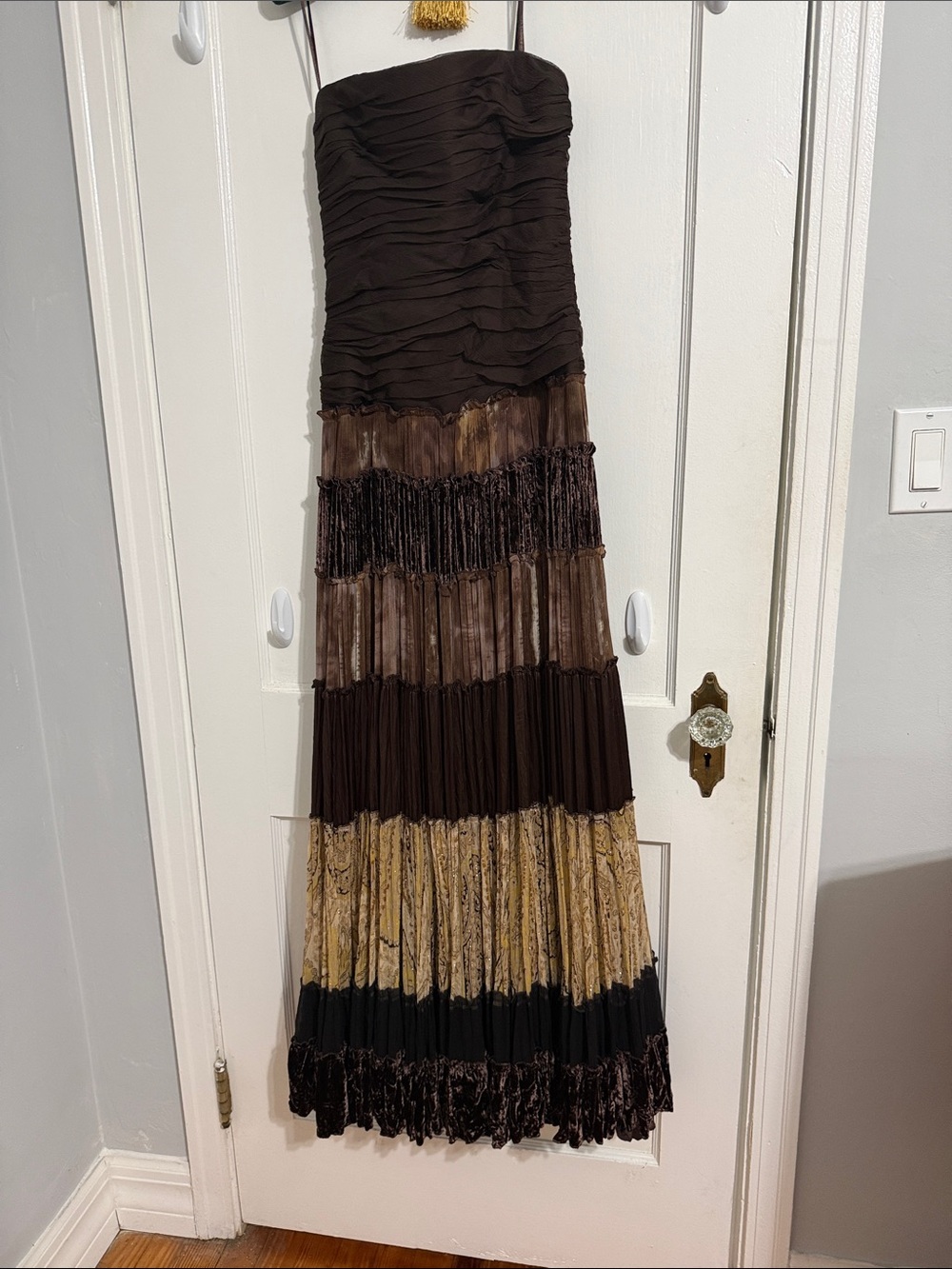 BCBGMaxAzria Chocolate Brown Satin Dress